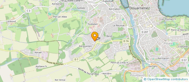 localisation de l'entreprise MONSIEUR VALENTIN PEREZ  POULLAN-SUR-MER