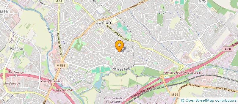 localisation de l'entreprise MONSIEUR VALENTIN PERIES  L'UNION