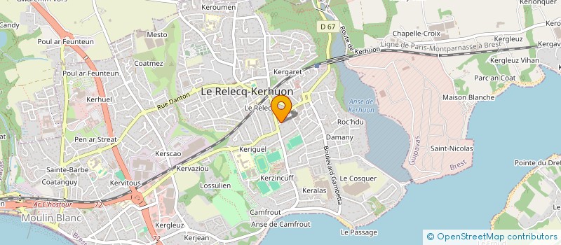 localisation de l'entreprise MONSIEUR VALENTIN PERON  LE RELECQ-KERHUON