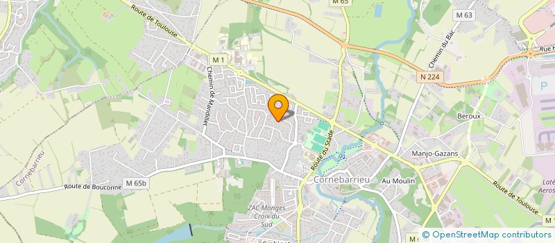 localisation de l'entreprise MONSIEUR VALENTIN PETER  CORNEBARRIEU