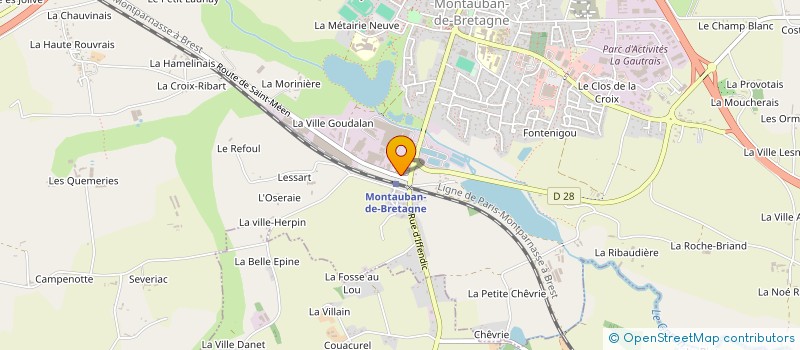 localisation de l'entreprise MONSIEUR VALENTIN PETILLON  MONTAUBAN-DE-BRETAGNE