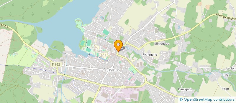 localisation de l'entreprise MONSIEUR VALENTIN PETIT  SOUSTONS