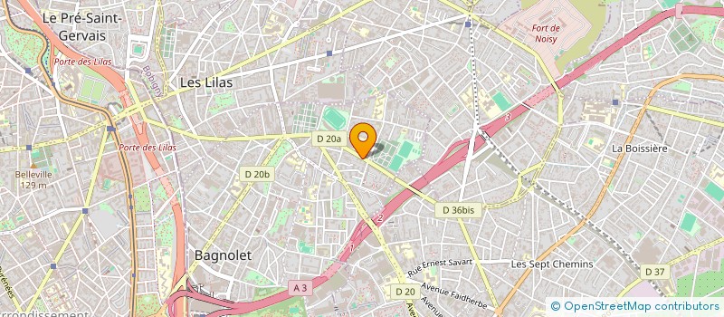 localisation de l'entreprise MONSIEUR VALENTIN PEYRISSOUS à BAGNOLET
