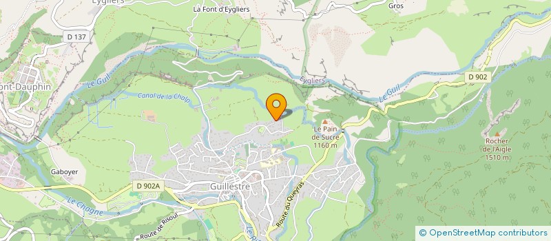 localisation de l'entreprise MONSIEUR VALENTIN PICARD  GUILLESTRE