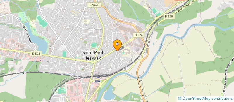 localisation de l'entreprise MONSIEUR VALENTIN PIGEAU  SAINT-PAUL-LES-DAX