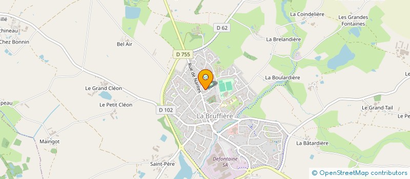 localisation de l'entreprise MONSIEUR VALENTIN PINEAU  LA BRUFFIERE