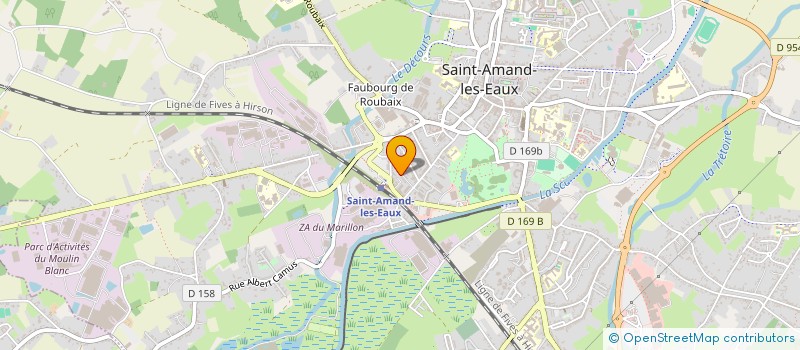 localisation de l'entreprise MONSIEUR VALENTIN PINEAU  SAINT-AMAND-LES-EAUX