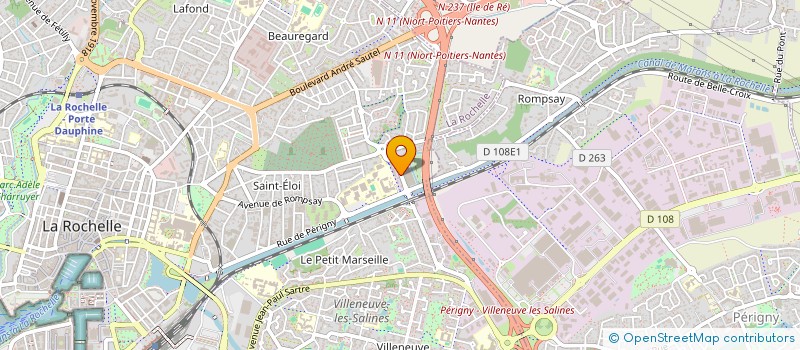 localisation de l'entreprise MONSIEUR VALENTIN PINSELLO  LA ROCHELLE