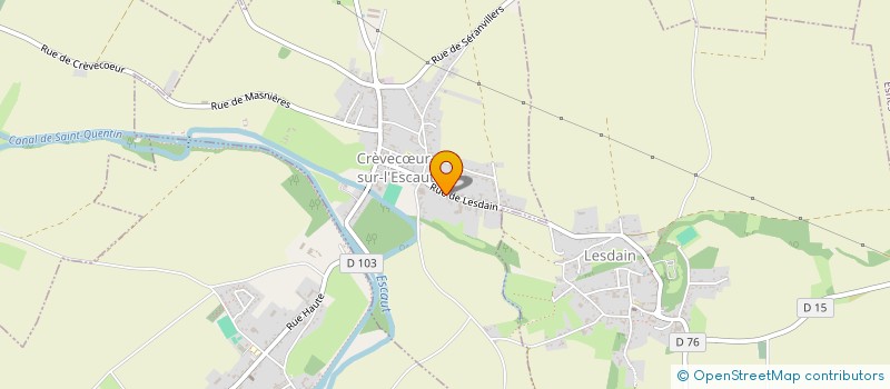 localisation de l'entreprise MONSIEUR VALENTIN PLANCHON  CREVECUR-SUR-L'ESCAUT