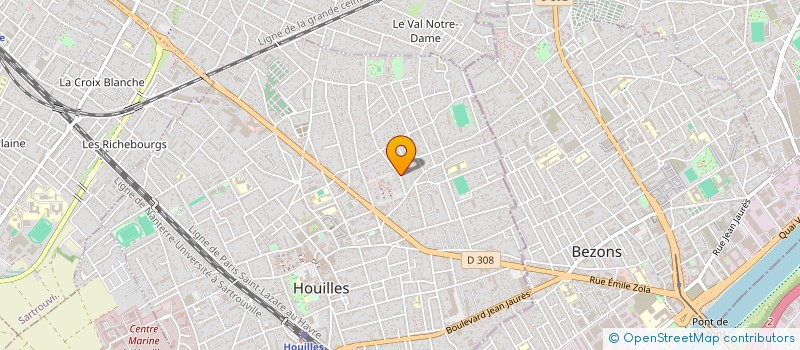 localisation de l'entreprise MONSIEUR VALENTIN POLLET  HOUILLES