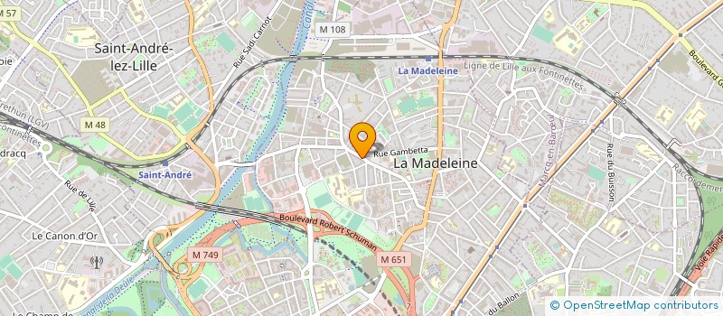 localisation de l'entreprise MONSIEUR VALENTIN POURE à LA MADELEINE