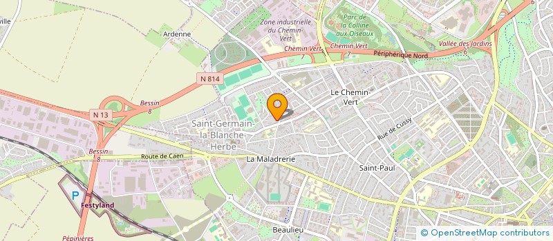 localisation de l'entreprise MONSIEUR VALENTIN POUSSIER à CAEN