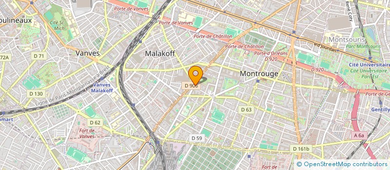 localisation de l'entreprise MONSIEUR VALENTIN PRAGASSAM  MONTROUGE