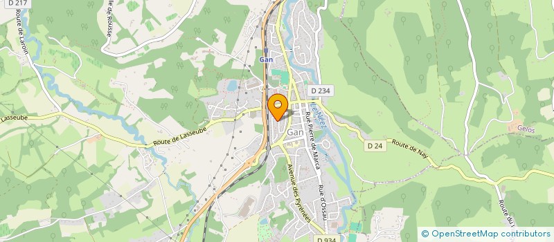 localisation de l'entreprise MONSIEUR VALENTIN PRAT CASTILLOU  GAN