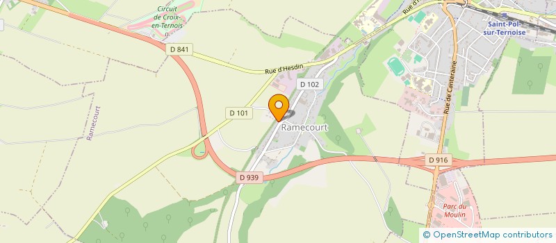 localisation de l'entreprise MONSIEUR VALENTIN PRUVOST à RAMECOURT