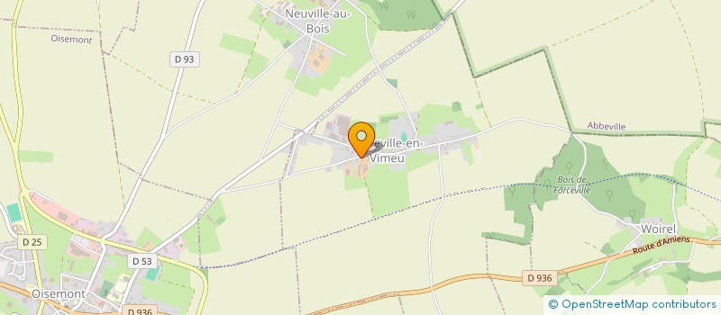 localisation de l'entreprise MONSIEUR VALENTIN QUENEUILLE  FORCEVILLE-EN-VIMEU