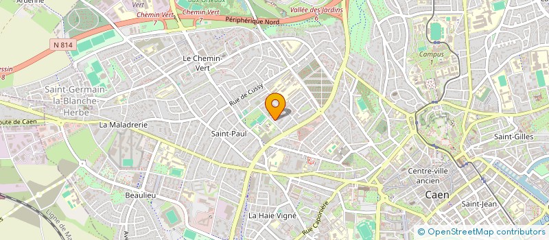 localisation de l'entreprise MONSIEUR VALENTIN QUETEL à CAEN