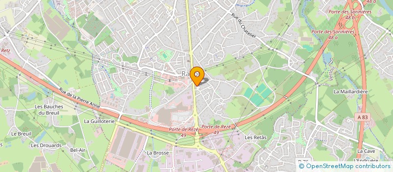 localisation de l'entreprise MONSIEUR VALENTIN RABEUF à REZE
