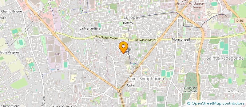 localisation de l'entreprise MONSIEUR VALENTIN RABIER  TOURS