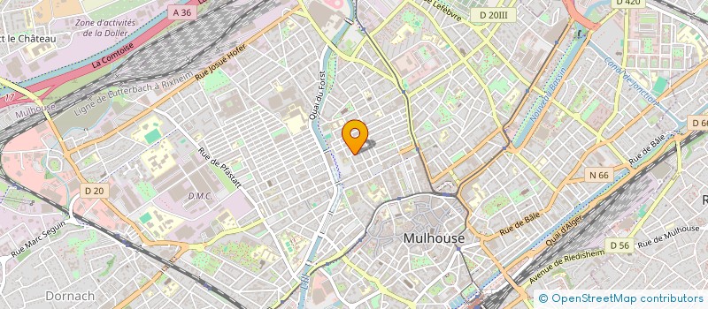 localisation de l'entreprise MONSIEUR VALENTIN REBOUILLAT  MULHOUSE