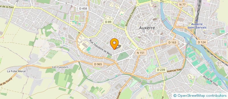 localisation de l'entreprise MONSIEUR VALENTIN RENAULT à AUXERRE