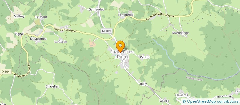 localisation de l'entreprise MONSIEUR VALENTIN REYNAUD  ROZIER-COTES-D'AUREC