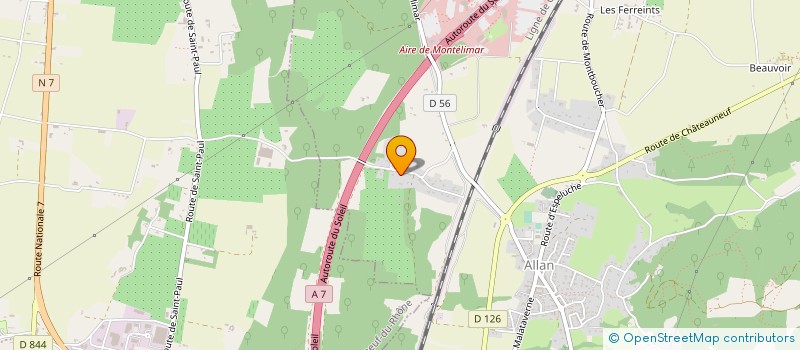 localisation de l'entreprise MONSIEUR VALENTIN RICHARD  ALLAN