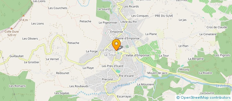 localisation de l'entreprise MONSIEUR VALENTIN RIMBAUD  LE PLAN-DE-LA-TOUR