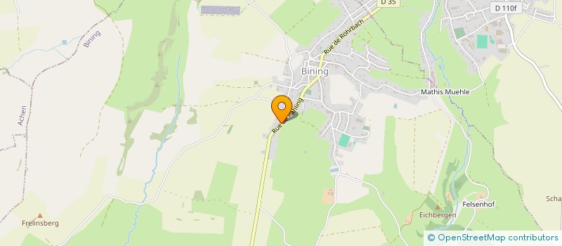 localisation de l'entreprise MONSIEUR VALENTIN RIMLINGER  BINING