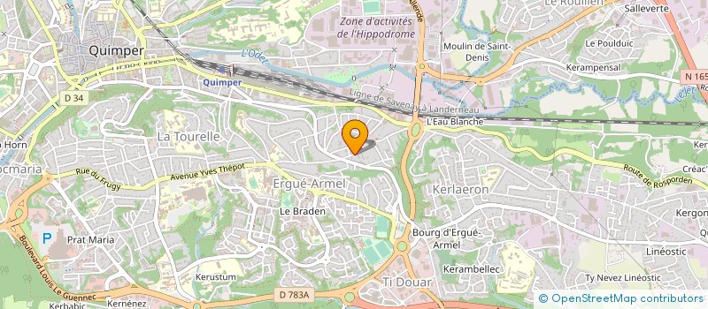 localisation de l'entreprise MONSIEUR VALENTIN RIPA à QUIMPER