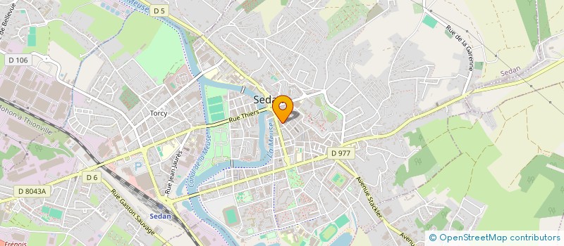 localisation de l'entreprise MONSIEUR VALENTIN RITZINGER  SEDAN