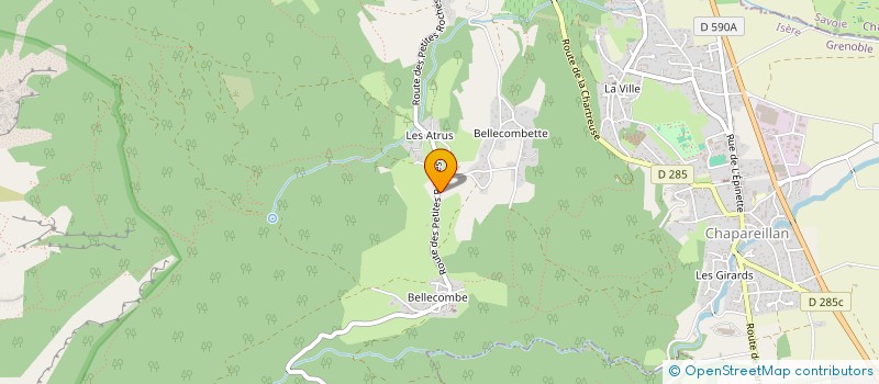 localisation de l'entreprise MONSIEUR VALENTIN RIZZO  CHAPAREILLAN