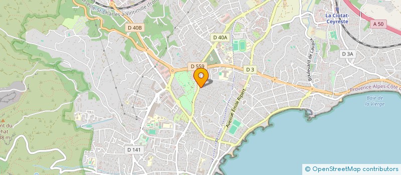 localisation de l'entreprise MONSIEUR VALENTIN RIZZO à LA CIOTAT