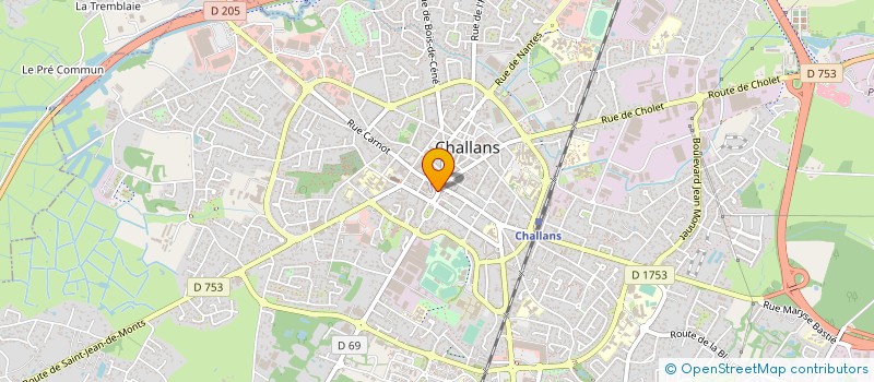 localisation de l'entreprise MONSIEUR VALENTIN ROBBE  CHALLANS