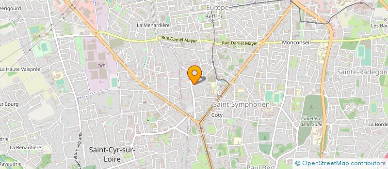 localisation de l'entreprise MONSIEUR VALENTIN ROBIN  TOURS