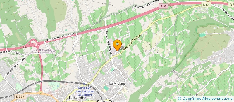 localisation de l'entreprise MONSIEUR VALENTIN ROMAND  SAINT-CYR-SUR-MER