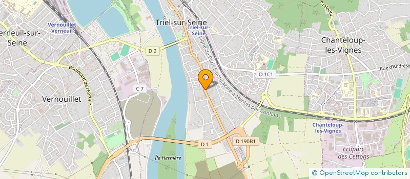 localisation de l'entreprise MONSIEUR VALENTIN ROSSETTO à TRIEL-SUR-SEINE