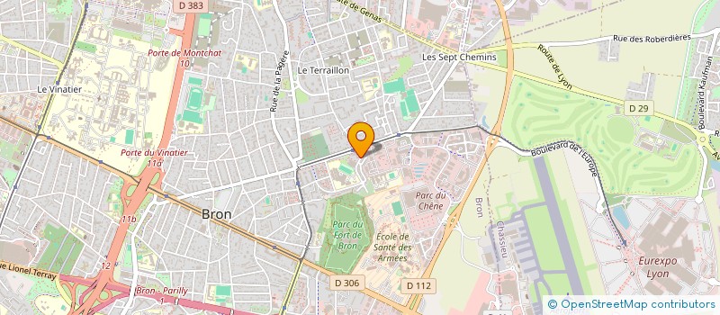 localisation de l'entreprise MONSIEUR VALENTIN ROUDGE  BRON