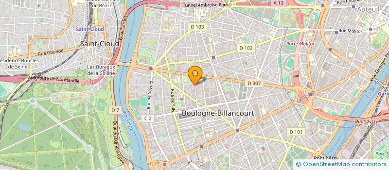 localisation de l'entreprise MONSIEUR VALENTIN ROYER  BOULOGNE-BILLANCOURT