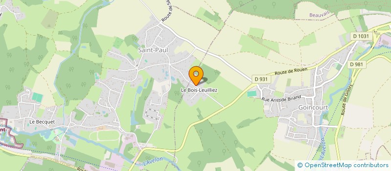 localisation de l'entreprise MONSIEUR VALENTIN SAINTE-BEUVE  GOINCOURT