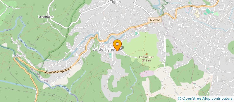 localisation de l'entreprise MONSIEUR VALENTIN SARRADE à LE TIGNET