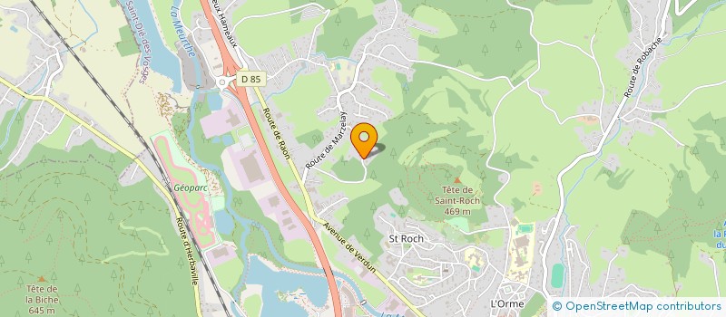 localisation de l'entreprise MONSIEUR VALENTIN SAULNIER  SAINT-DIE-DES-VOSGES