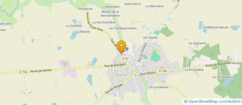 localisation de l'entreprise MONSIEUR VALENTIN SECHER à MONTREVAULT-SUR-EVRE