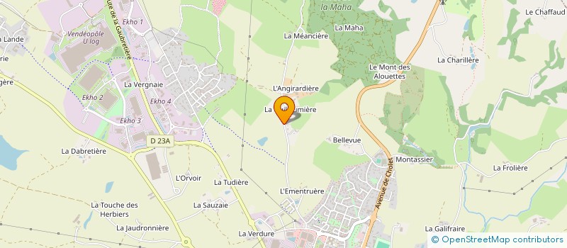 localisation de l'entreprise MONSIEUR VALENTIN SORIN  LES HERBIERS