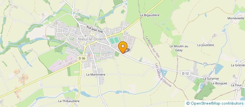 localisation de l'entreprise MONSIEUR VALENTIN TESSON à AUBIGNY-LES CLOUZEAUX