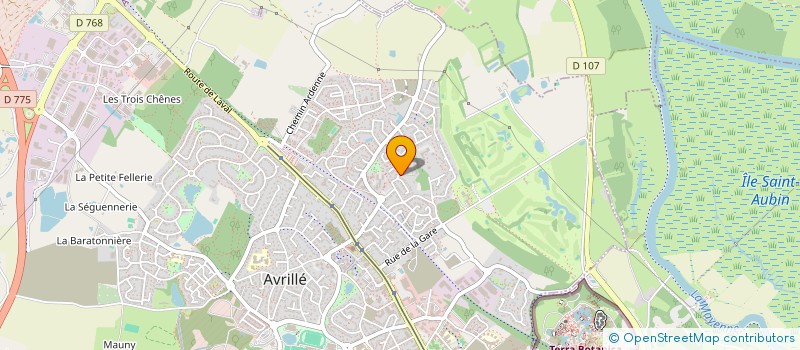 localisation de l'entreprise MONSIEUR VALENTIN THETIOT  AVRILLE