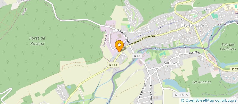 localisation de l'entreprise MONSIEUR VALENTIN THIBAULT  EZY-SUR-EURE