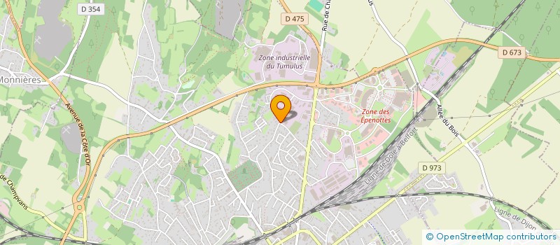 localisation de l'entreprise MONSIEUR VALENTIN TISSOT à DOLE