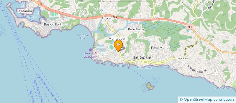 localisation de l'entreprise MONSIEUR VALENTIN TOP à LE GOSIER