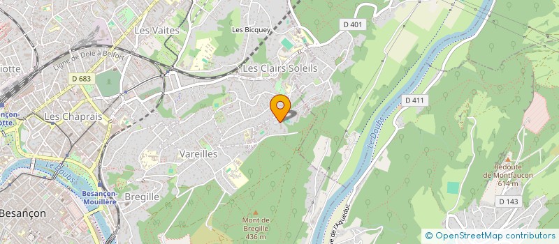 localisation de l'entreprise MONSIEUR VALENTIN TOUSSAINT  BESANCON